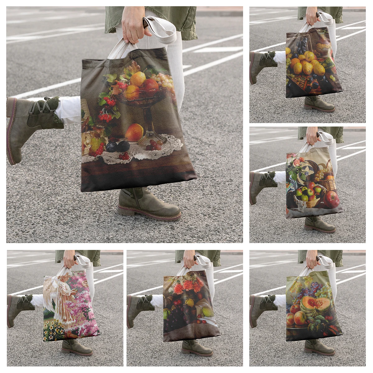 Travel pouch tote bags for women organizer Shopper bag canvas Cosmetic bag for makeup Storage Shopper