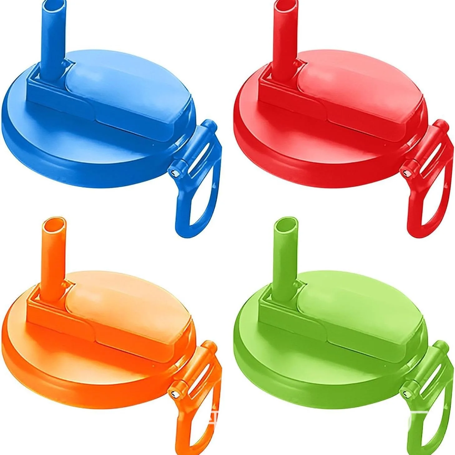 Travel Soda Lid Soda Lid Cover Reusable Silicone Lids with Straws Bpa-free Covers for Standard Beverage Cans for Picnics silicone stretch lids drink cup lids