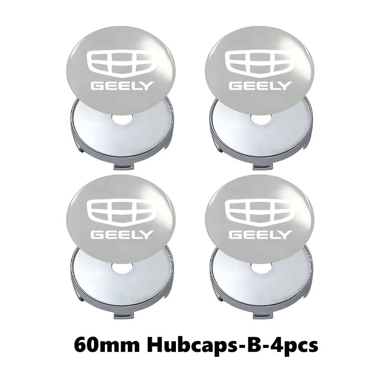 B-silver-silver-4PCS