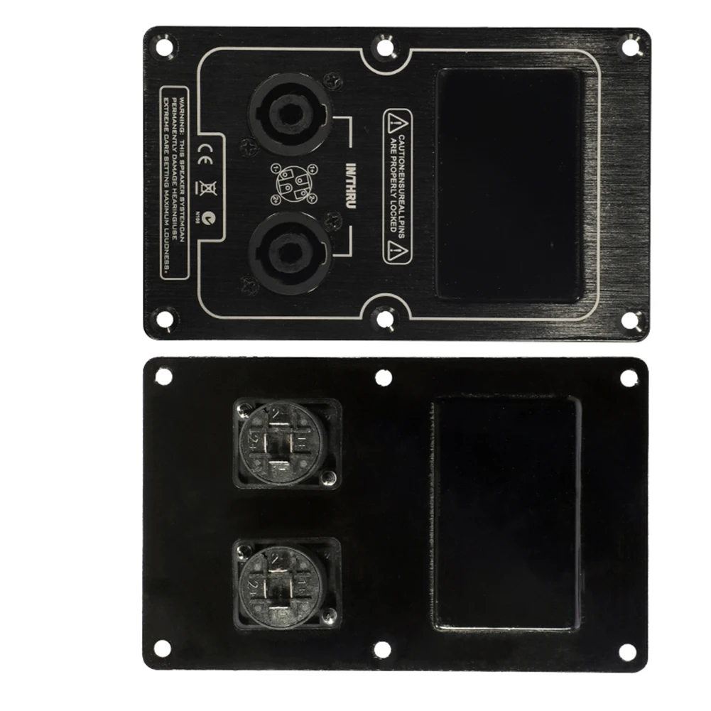 Junction Box Back Panel Plate Versatile Use Socket Junction Box Clip Functional Large For Speaker Cabinet Black Prarts
