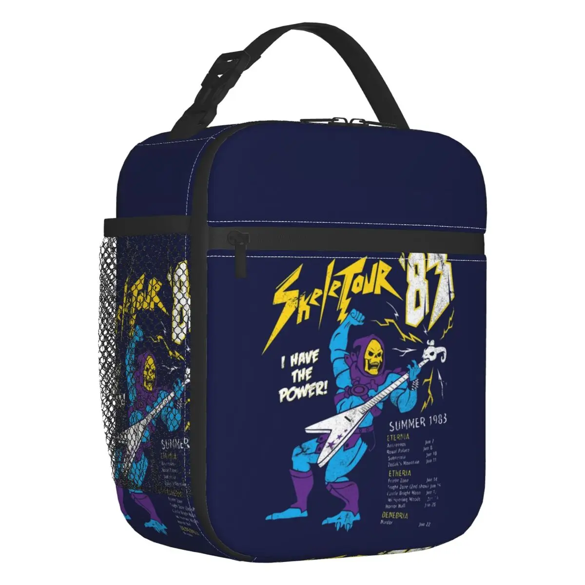 

He-Man Skeletor Insulated Lunch Tote Bag for Women Masters Of The Universe Resuable Cooler Thermal Food Lunch Box School