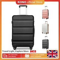 Kono Suitcase, Hard Shell ABS Luggage Travel Trolley Case with 4 Spinner Wheels and TSA Lock