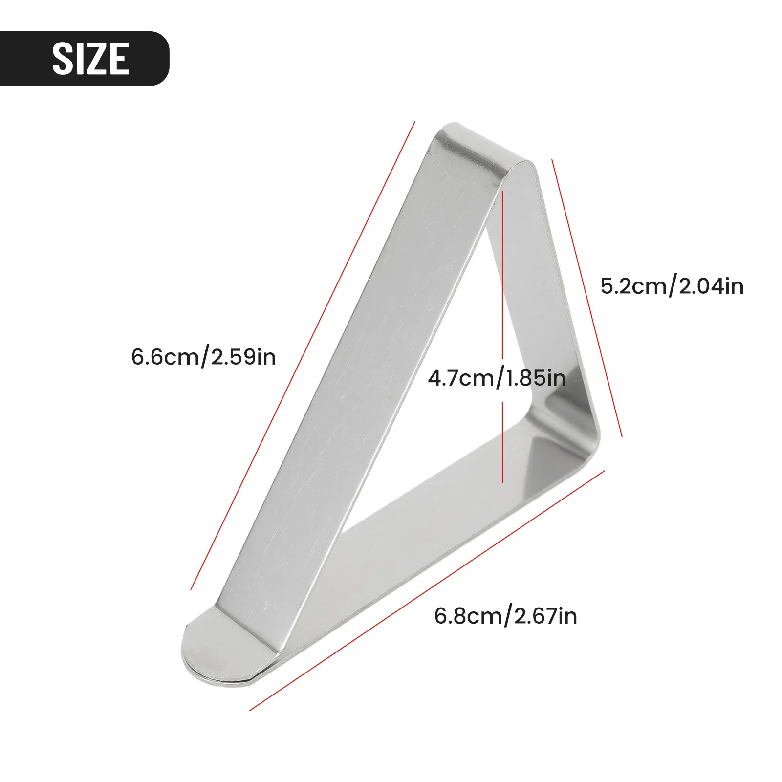 8 Pcs Stainless Steel Table Cloth Clip Wedding Picnic Table Cover Clip Holder Round Tablecloth Stable Clips For Home Fixed Clips 6