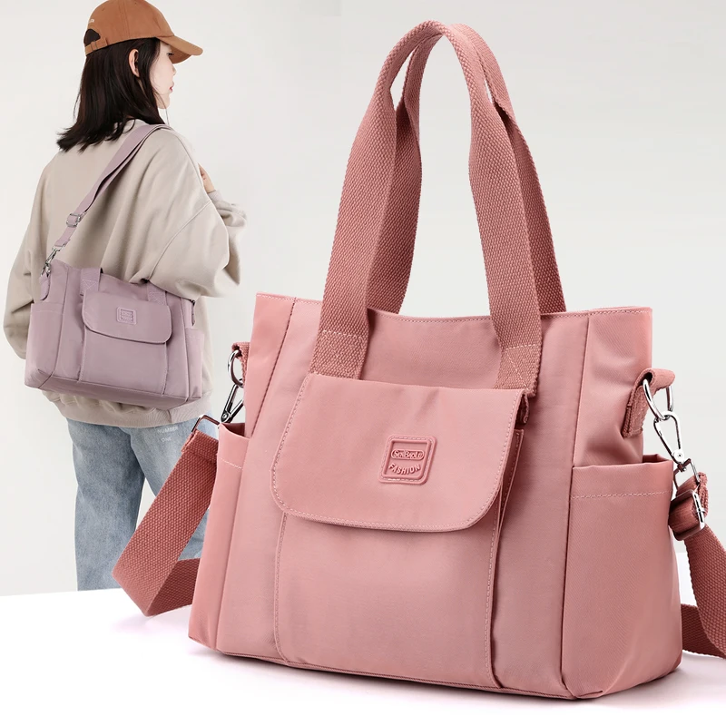 2023ClassicshoulderbagLargecapacitynylonhandbagWaterproofcasualtophandleWomens