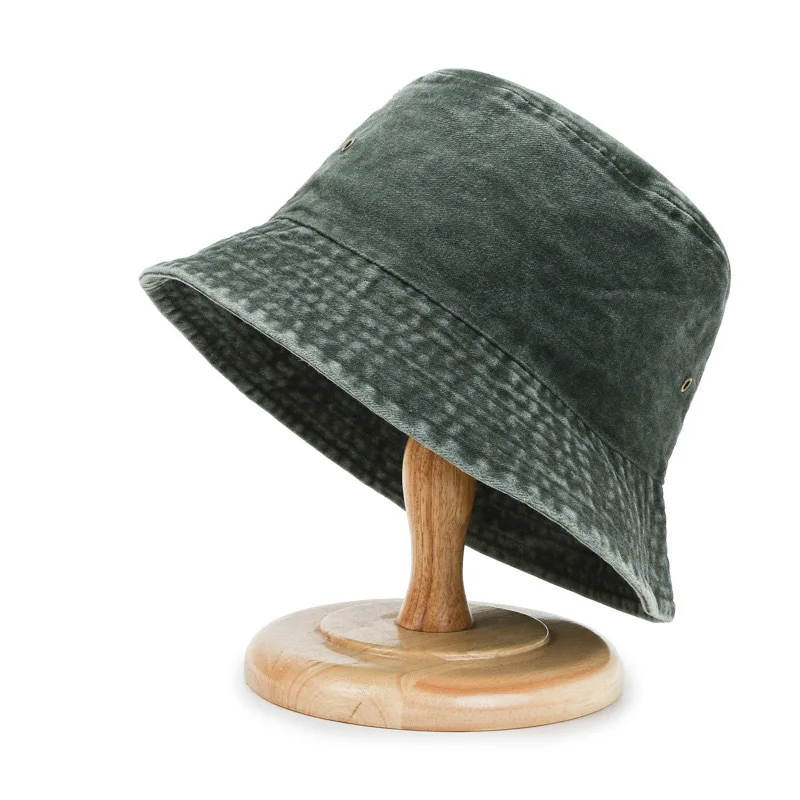 Sombrero de pescador para mujer, sombrero con forma de cubo, Gorras de Bob Unisex, sombrero de cubo de mezclilla lavada, Gorros de Hip Hop para hombres, sombreros de cubo a prueba de viento de Panamá para exteriores