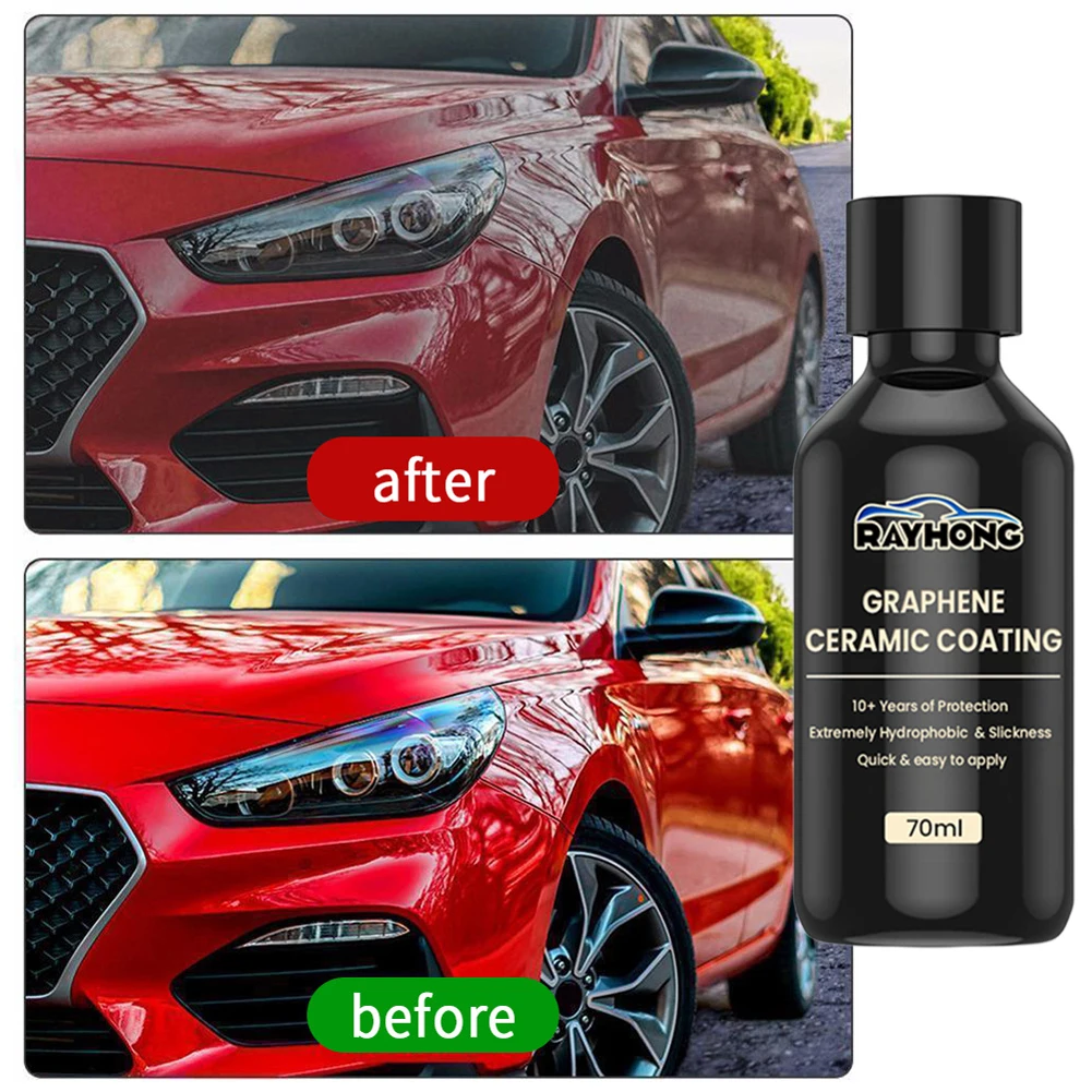 70ml Car Paint Care Anti Scratch Advanced Technology Super Hydrophobic Maintenance Liquid UV Glow Car Detailing Ceramic Coating car scratch remover