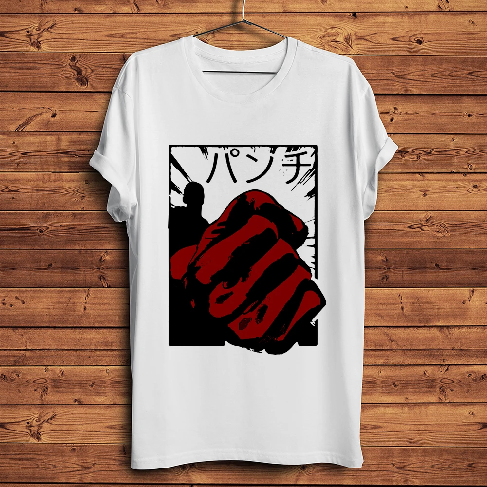 Saitama Ok Camiseta De Hombre Saitama Punch One Anime Manga, Größe2