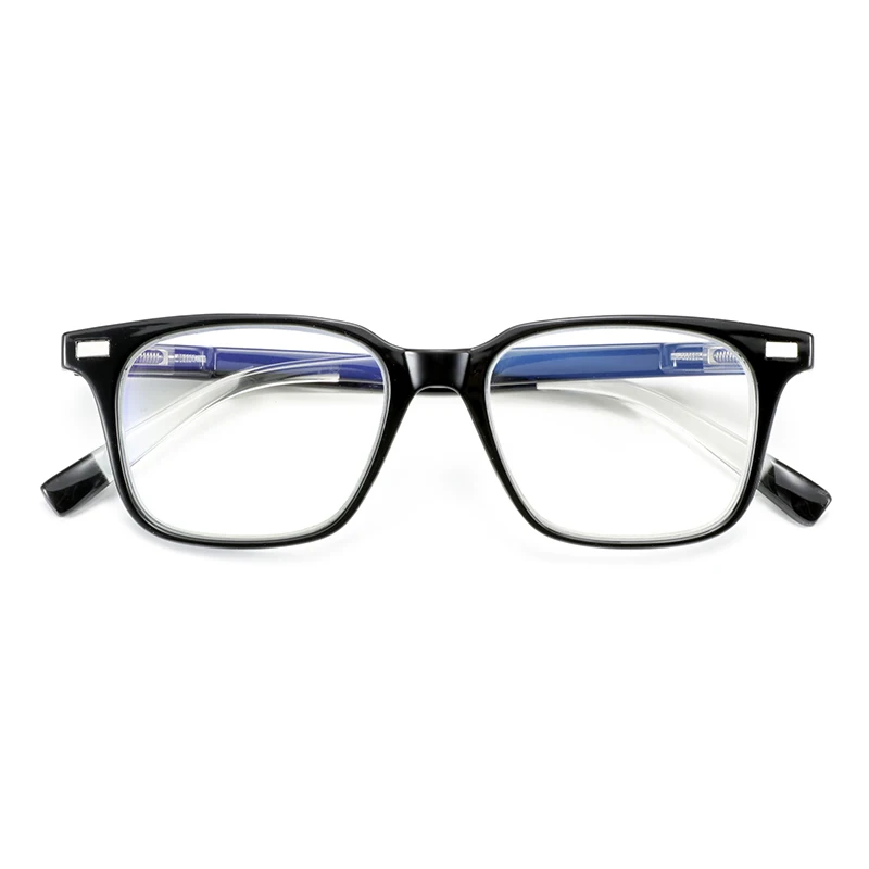 ZENOTTIC Quadratische Korrektionsbrille für Herren, optische photochrome Anti-Blaulicht-Brille für Sehvermögen für Herren – Detail 6
