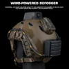 Tactical Goggles Defogger Outdoor Hunting Shooting CS Airsoft Games Goggles AntiFog Unit Adjustable Wind Speed Defogging Fan Kit 5