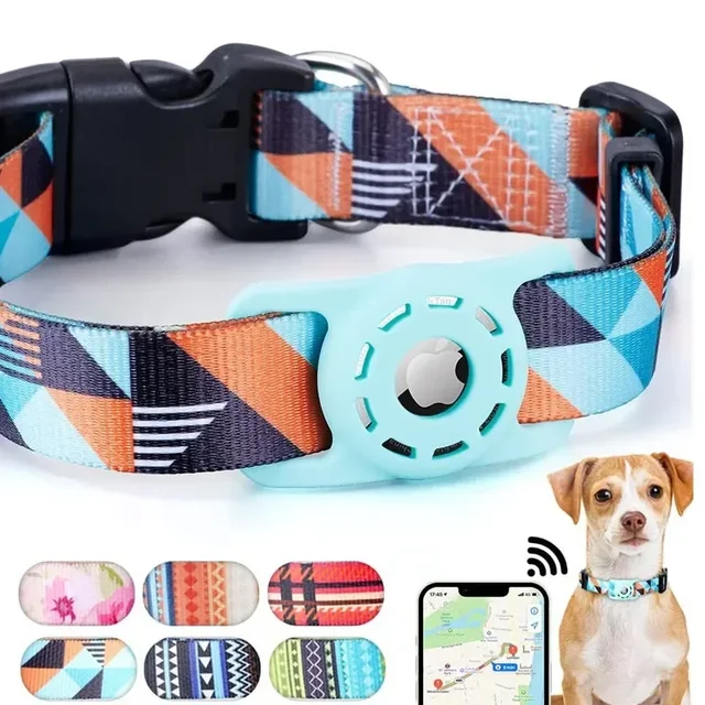Pet Cat Dog Digital Printing Collar for Apple Airtag Protective Cover Small and Medium-Sized Dogs Articles Accessories Pet Cat Dog Digital Printing Collar for Apple Airtag Protective Cover Small and Medium-Sized Dogs Articles Accessories