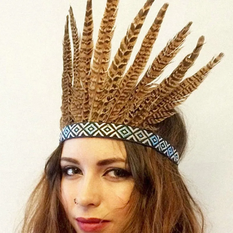 Ethnic Style Headdress Ornament Na Tribe Long Feather Hair Accessories Stage Performance электровелосипеды tribe kaya