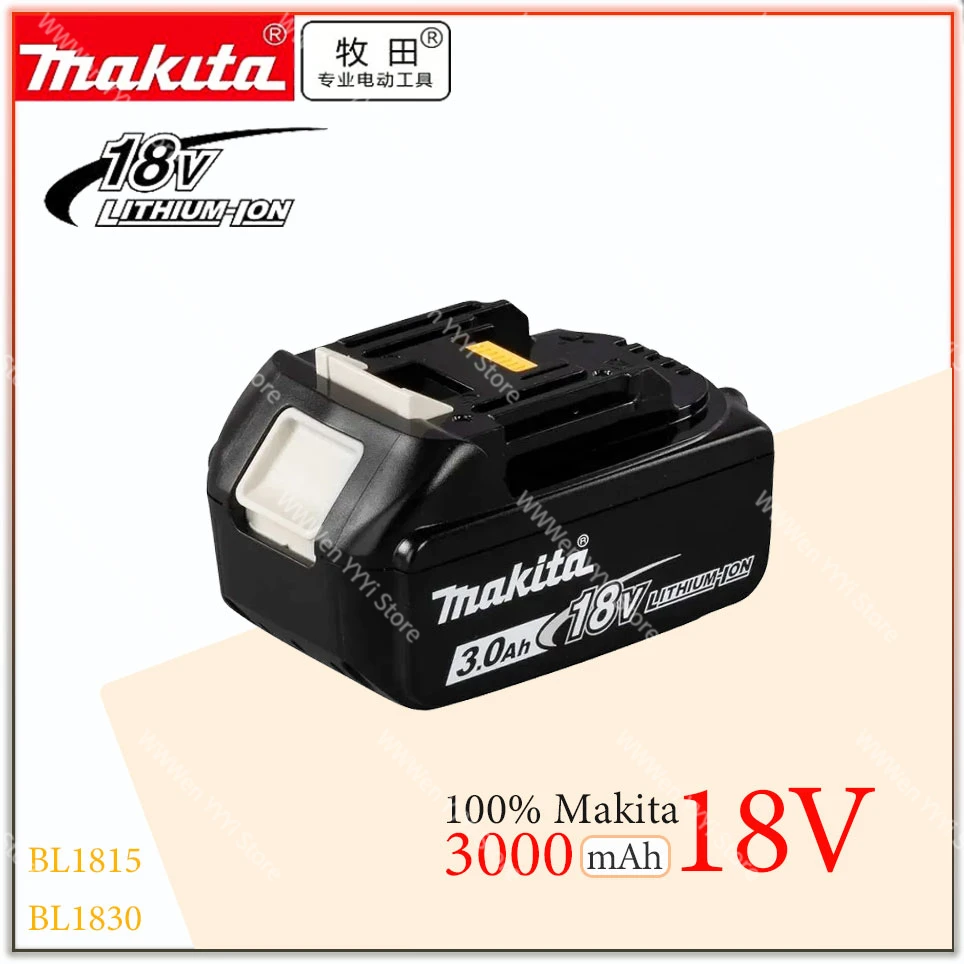 

NEW Original 18V Makita 3.0Ah Li-Ion Battery For Makita BL1830 BL1815 BL1860 BL1840 Replacement Power Tool Battery 3000mAh