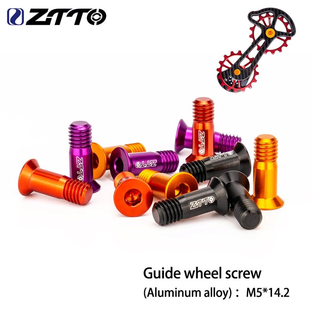 

2pcs M5×14.2mm Guide Wheel Screw With Thread Locking Glue Curing And Locking Sealing And Leakproof High Hardness Bike Accessorie