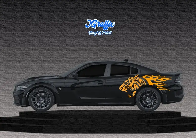 

Tiger Tribal Vinyl Decal for Cars/ Large