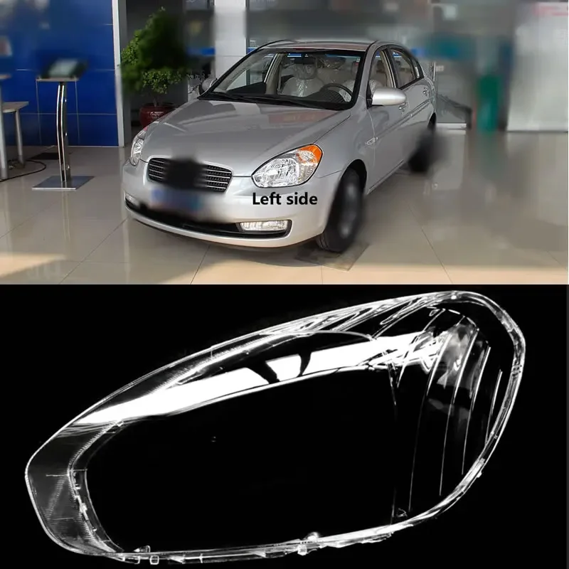 

For Hyundai Accent 2006-2009 Front Headlamp Cover Headlight Shell Lens Plexiglass Auto Replacement Parts