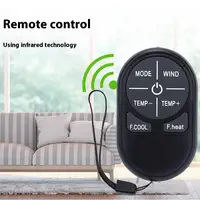 Mini télécommande universelle A/C Portable, 1 pièce, Compatible avec tous les grands climatiseurs 3