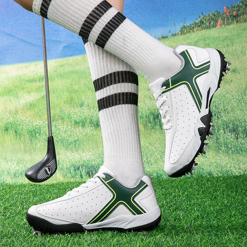Professional Men's Golf Shoes Spikes Athletic Shoes Big Size 46 Outdoor Non-slip Golfing Sports Men Golf Sneakers Women