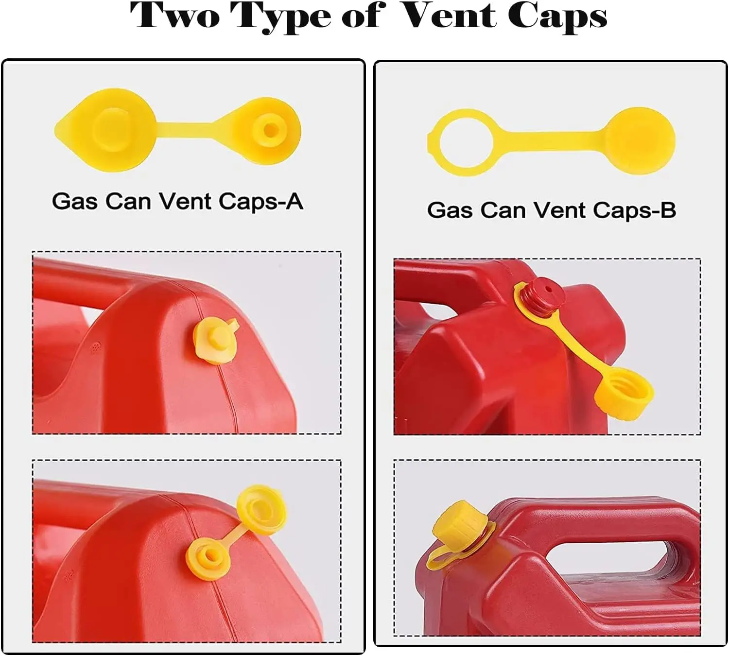 31X Gas Can Spout Kit Nozzle Vent Replacement For Plastic Gas Cans Old Style Cap
