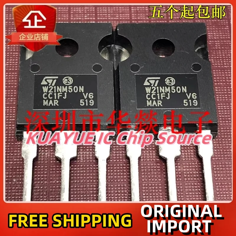 

10PCS-30PCS W21NM50N STW21NM50N TO-247 500V 18A Fast Shipping Quality Guarantee