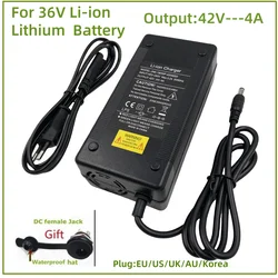High - Power 36V Li - ion Battery Fast Charger, 42V 4A Output, DC 5.5mm*2.1mm Connector - Korea