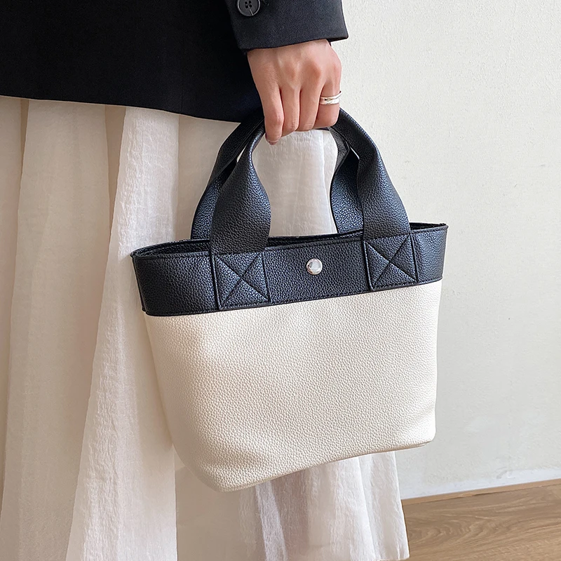 

Популярные женские сумки, Новинка осени 2022, простые элегантные модные женские сумки-тоуты из искусственной кожи в стиле пэчворк, повседневная сумка-мешок