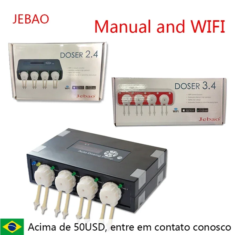 JEBAO JECOD New MD-4.4 WIFI DOSER3.4 2.4 DP2 DP3 DP4 DP-2 DP-3 DP-4 Auto Dosing Pump -Automatic Doser for Marine Reef Aquarium