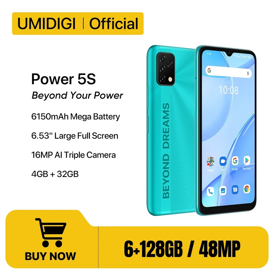 UMIDIGI Power 5S Global Version Smartphone 4GB 64GB 6.53