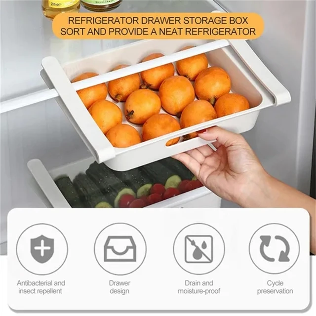 Hanging Kitchen Accessories Fridge Organizer Shelf Egg Fruit Storage Drawer  Type