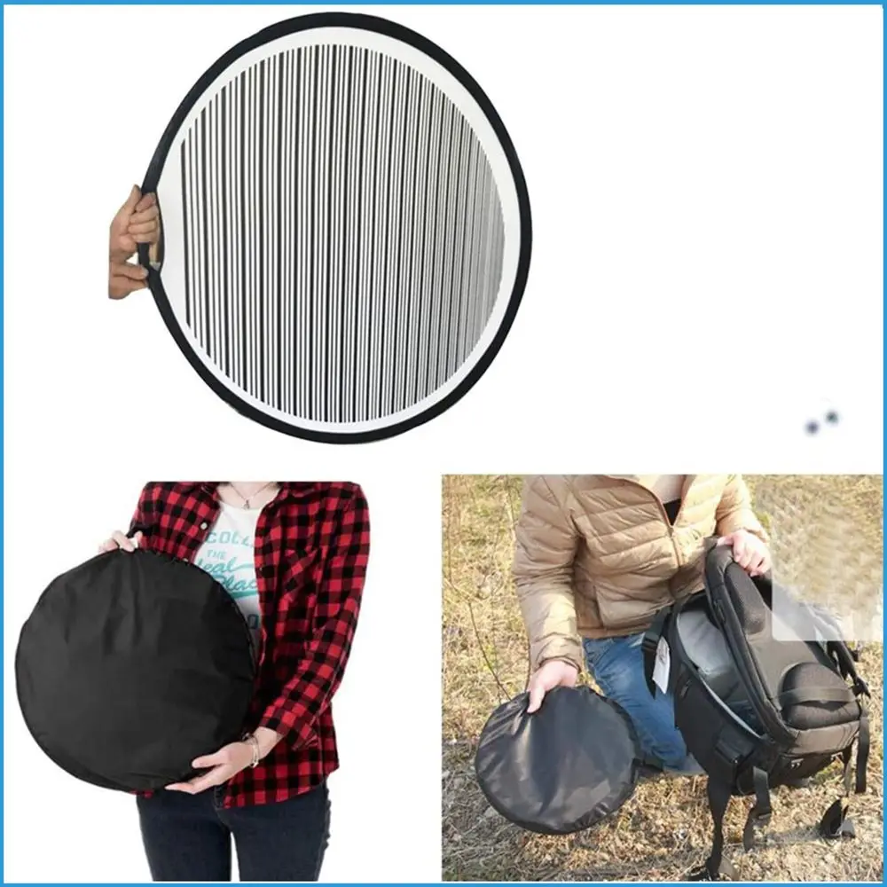 Car Foldable Circular Portable Designed Striped Dent Panel Light Reflector Board 80cm PDR Lined photography reflector