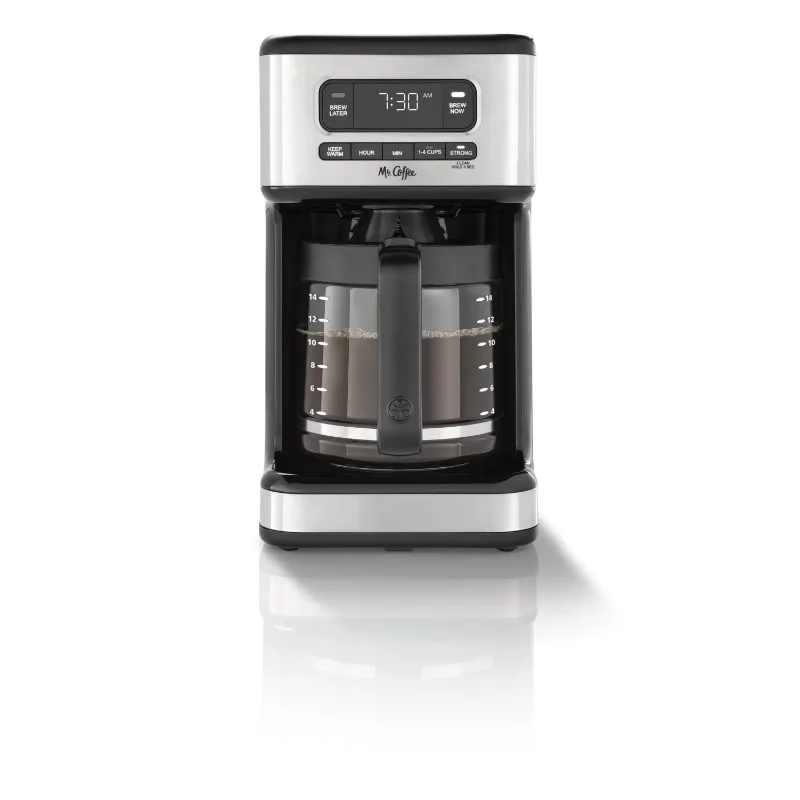 

14 Cup Programmable Coffee Maker, Light Stainless Steel