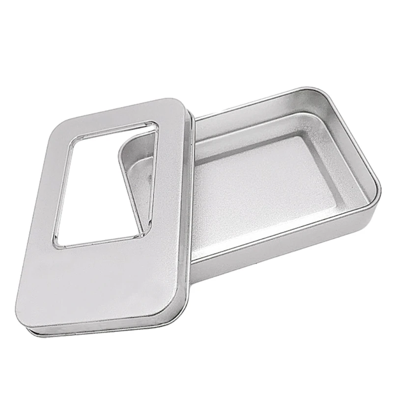 Rectangle Metal Card Box Playing Cards Container Jewelry Storage Case Packing Poker Game Empty Poker Cards Storage Box card storage box