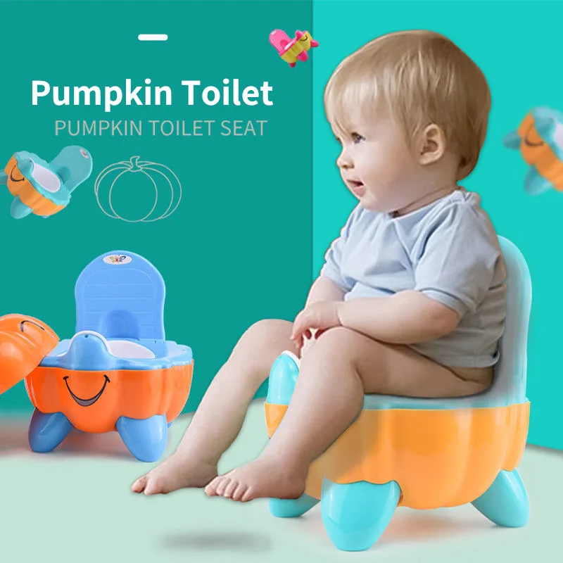 Portable Toilet Pumpkin Shape Baby Potty Toilet Cartoon Toilet Trainer for Baby Potty Urinal Children Toilet Training Seat 1