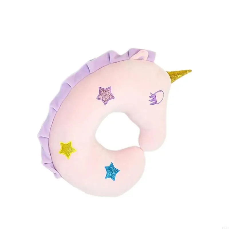 F68D Animal Memory Foam Ushaped Neck Pillow Unicorns Stuffed Animal Pillow 2