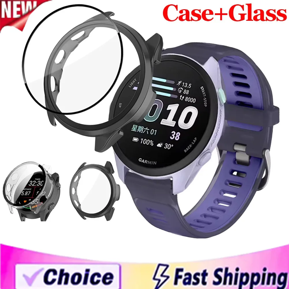 Enhanced PC Case with HD Tempered Glass Protective Cover
