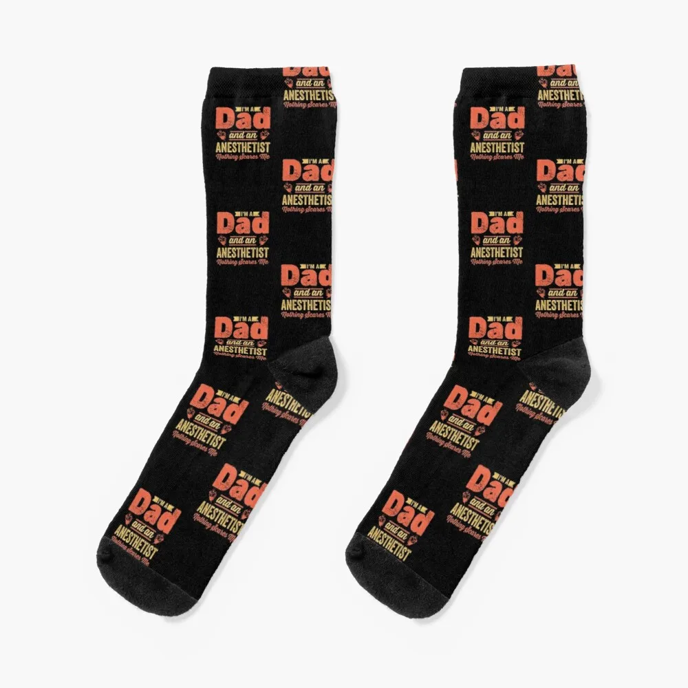 

I'm A Dad And An Anesthetist: Anesthesiologist Father Funny Anaesthesia Gift Socks Thick Socks