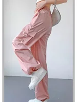 Cargo Pant Women Wide Leg Pants Summer Autumn Fashion Female High Waist Streetwear Loose Casual Pants Straight Trousers - Image 5