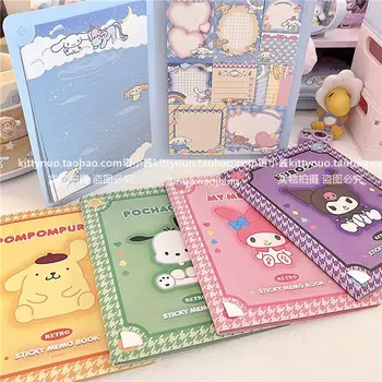 Kawaii Cute Sanrio Convenience Book My melody Kuromi Hello kitty Note Book Paste Notepad Stationery Student Birthday Present 1