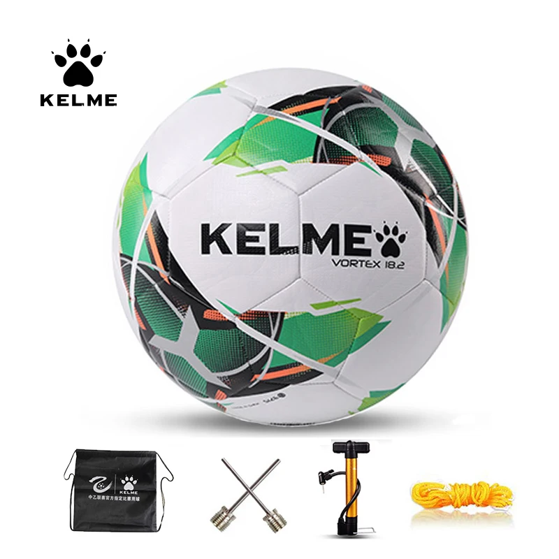KELME Professional Football Soccer Ball TPU Size 3 Size 4 Size 5 Red Green Goal Team Match Training Balls Machine Sewing 9886130 view 3