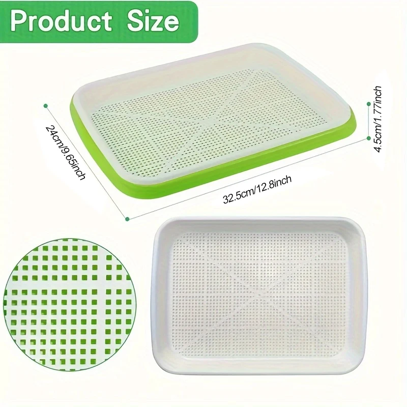 1 Pcs Germination Tray Plant Seeds Pot Garden Double Layer Soilless Hydroponics Growing Seedling Pots Gardening Accessories