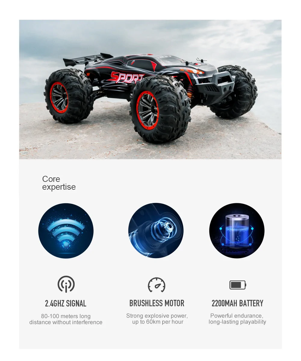 XLF X03A MAX Brushless Upgraded RTR 1/10 2.4G 4WD 60km/h RC Car Model Electric Off-Road Vehicles