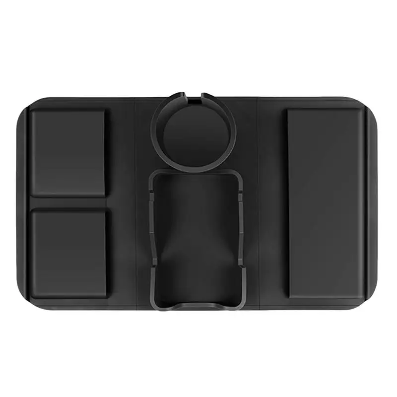 

Silicone Couch Cup Holder Sofa Cup Holder With Tray And Side Pockets Couch Arm Tray Multipurpose Cup Holder For Couch Sofa