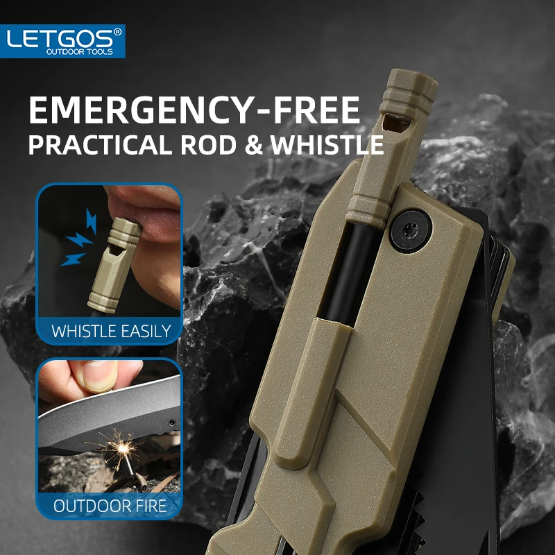 22-in-1 Pocket Folding Knife – Survival Gear Rescue Tool 4