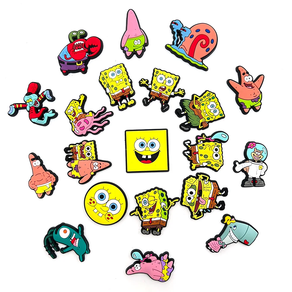 Cute sponge Shoe Charms Accessories Shoe Decoration Pin 1/32pcs For Women Grils Gift shoe charms shoe decorations