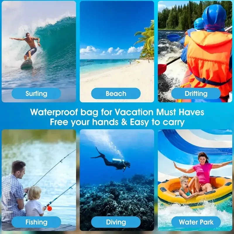 Waterproof PVC Phone Pouch for Swimming Rafting Beach