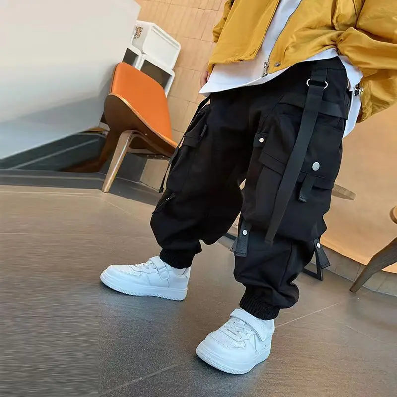 Children's Autumn Boys Pants Korean Version Handsome Overalls 3 5 7 9Y kids pants