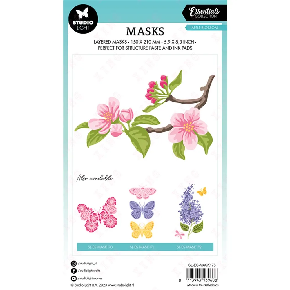 

Newest Diy Layering Stencil Painting Scrapbook Coloring Embossing Decorative Cut Die 2023 Handmade Craft Card Apple Blossom Mold