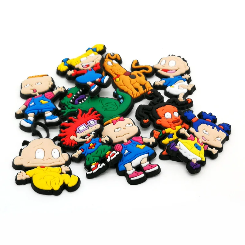 Cartoon Shoe Charms Set - Fun PVC Decorations
