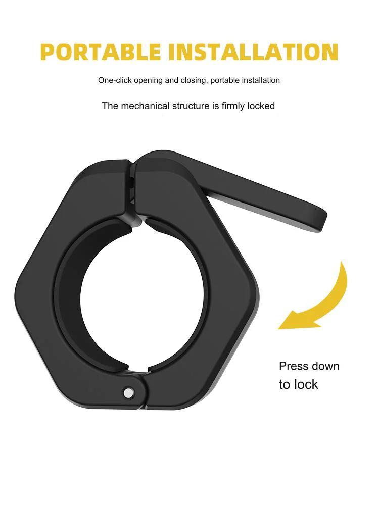 Barbell Clamps Quick-release Clamps Anti-slip Grips Safe Weightlifting Training