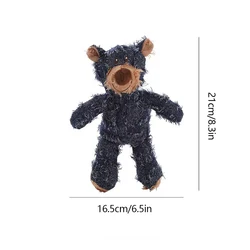 Interactive Soundmaking Plush Teddy Bear Dog Toy - Durable & Teeth - Cleansing Pet Plaything (Blue)