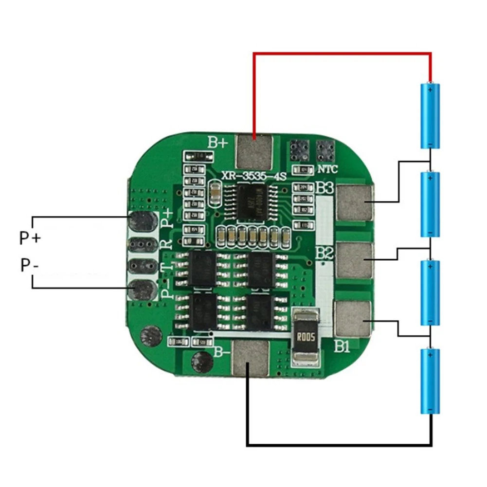 

Equalizer For Drill Motor Protection Board Battery Charge Lithium Battery Power Tool Parts Protection Board 4S